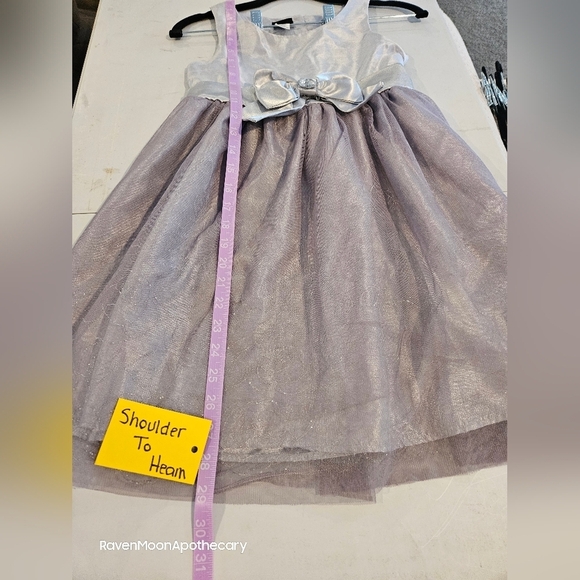 Hoilday Editions Girls Sliver Dress large 10/12 - Picture 9 of 14